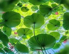 花语:荷风忽送习习凉