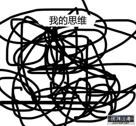 我的思维，一团乱麻。简直毫无逻辑可言。.JPEG