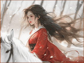 纵马踏花向自由：雪陌生辰已至，祝卿安澜长乐.gif